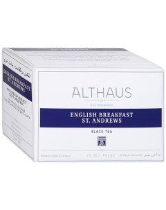 Чай English Breakfast St Andrews черный 20 пакетиков по 1 75 г Althaus