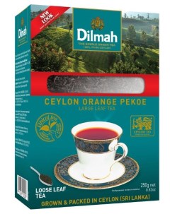 Чай черный цейлонский листовой 250 г Dilmah