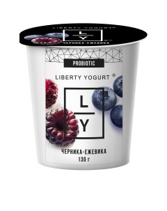 Йогурт с черникой и ежевикой 2 9 130 г Liberty