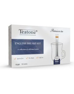 Чай Английский завтрак черный 1 уп x 100 стиков Teatone