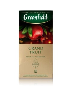 Чай чёрный Grand Fruit 25 пакетиков Greenfield
