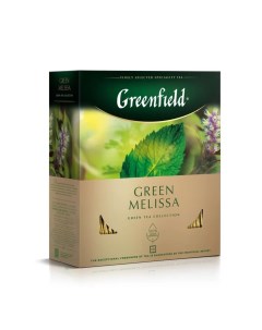 Чай зелёный Green Melissa 100 пакетиков Greenfield