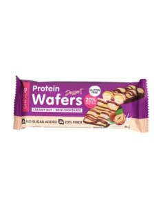 Батончик вафельный Protein Wafers вкус сливочно ореховый десерт 40 г Chikalab