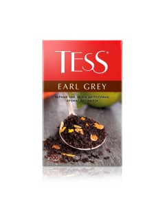 Чай чёрный Earl Grey листовой 200 г Tess