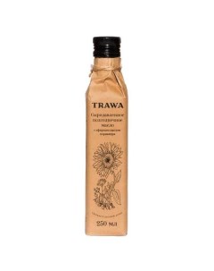 Подсолнечное масло сыродавленное с эфирным маслом кориандра 0 25 л Trawa