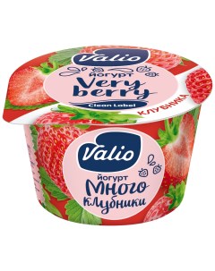Йогурт клубника 2 6 180 г Valio
