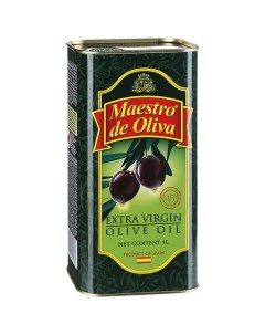 Масло extra virgin оливковое нерафинированное 1 л Maestro de oliva