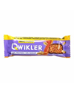Шоколадный батончик Qwikler Мягкий грильяж с арахисом 40 г Snaq fabriq