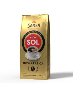 Кофе в зернах RICO свежеобжаренный арабика 1 кг Samba cafe brasil