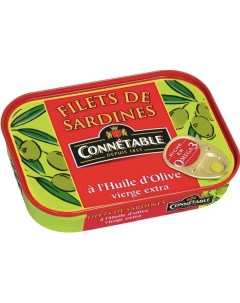 Филе сардин в оливковом масле первого отжима экстра 100г Connetable