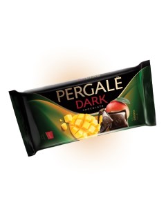 Темный шоколад с начинкой манго 100 гр Упаковка 19 шт Pergale