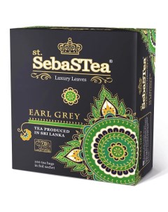 Чай Earl Gray черный с добавками 100 пакетиков Sebastea