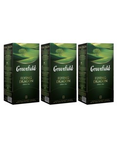 Чай зеленый Flying Dragon 3 упаковки по 25 пакетиков Greenfield