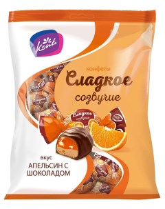 Конфеты Сладкое созвучие со вкусом апельсина с шоколадом 220г Конти
