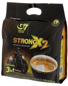 Кофе растворимый G7 Strong X2 3в1 саше 24 25 г Чунг нгуен