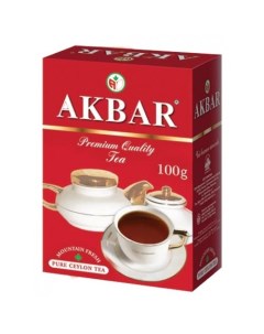 Чай черный листовой red white 100 г Akbar