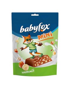 Шоколадный батончик молочный с фундуком 120 г Babyfox