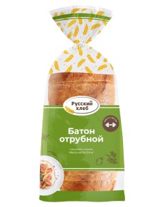Батон нарезной Отрубной 400 г Русский хлеб