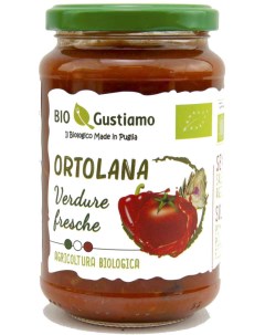 Соус Ортолана томатный 350 г Bio gustiamo