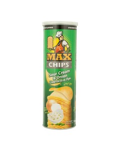 Чипсы картофельные Max Chips Max Stacks сметана лук 160 г Nobrand