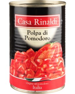 Томаты кусочками в томатном соку 400 г Casa rinaldi