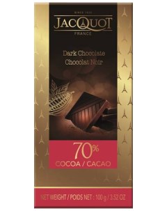 Шоколад горький 70 100г Jacquot