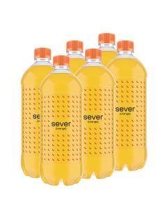Напиток газированный Sever Orange со вкусом апельсина 1 0 л х 6 шт
