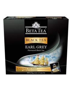 Чай черный бергамот в пакетиках 1 5 г х 100 шт Beta tea
