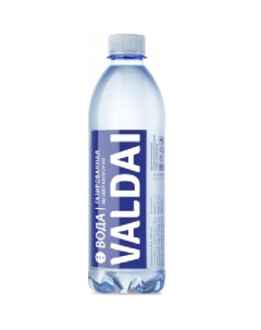 Вода природная питьевая артезианская газированная 0 5 л х 12шт Valdai