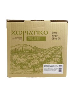 Оливковое масло ХОРИАТИКО ПЕЛОПОННЕС Греция bag in box 5л Horiatiko