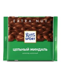 Шоколад молочный с цельным миндалем 100 г Ritter sport