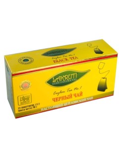 Чай Лакрути 25 пакетиков черный Lakruti