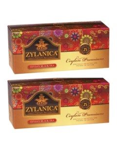 Чай черный Ceylon Premium Collectoin 2 шт по 25 пакетиков Zylanica