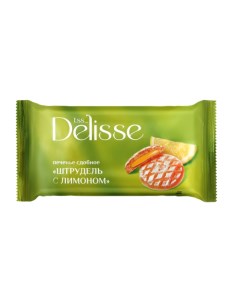 Печенье Штрудель сдобное с лимоном 255 г Delisse