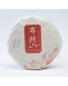 Китайский выдержанный чай Шу Пуэр Bulang shan 100 г 2020 г Юньнань блин Nobrand
