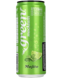 Напиток газированный без сахара Мохито 0 33 л х 24 шт Green