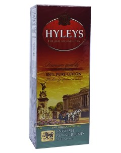 Чай черный байховый Английский королевский купаж в пакетиках 2 г х 25 шт Hyleys