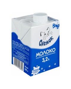 Молоко ультрапастеризованное 3 2 для детей бзмж 500 мл Снежок