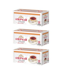 Чай черный Бергамот с конвертом 3 шт по 25 пакетиков Азерчай