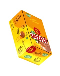 Протеиновый батончик Hazels фундук шоколад карамель 15 шт по 45 гр Fit kit