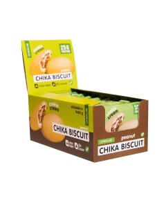 Протеиновое печенье Bombbar Chika Biscuit 9 шт по 50 г арахис Chikalab
