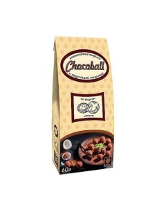 Шоколадные конфеты Chocoball шарики со вкусом кокоса 60 г Libertad