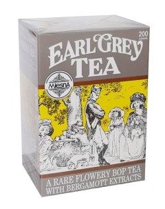 Чай листовой черный Earl Grey Граф Грей с ароматом бергамота 200 гамм Mlesna