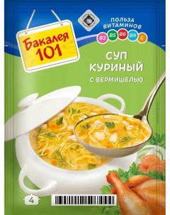 Суп Бакалея 101 куриный с вермишелью 60 г Русский продукт