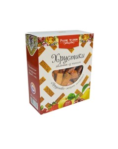 Пастила Хрустики яблочные Апельсин лимон без сахара 250г Русские традиции