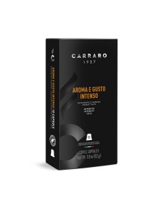 Кофе в капсулах системы Nespresso AROMA E GUSTO INTENSO 10 шт Carraro