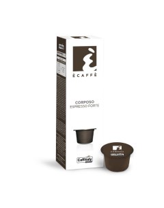 Кофе в капсулах Ecaffe Corposo 10 штук Caffitaly