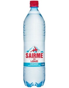 Вода питьевая газированная пластик 1 л 6 штук в упаковке Sairme