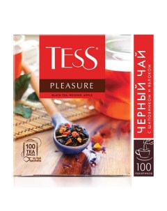 Чай Pleasure черный с добавками 100 пак x1 5г Tess