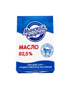 Бзмж масло сливочное 82 5 180г Минская марка